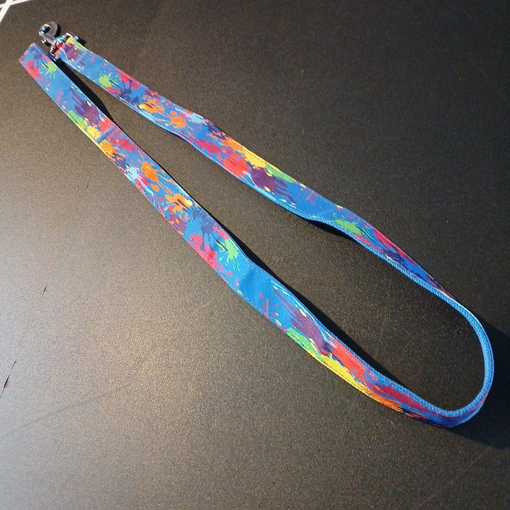 Multicolor Paint Splash Dog Leash 47 In NWOT - Picture 2 of 3